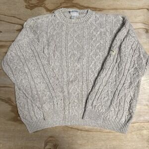bonner of ireland sweater John‎ Jameson And Son Cable Knit Cotton Line Blend